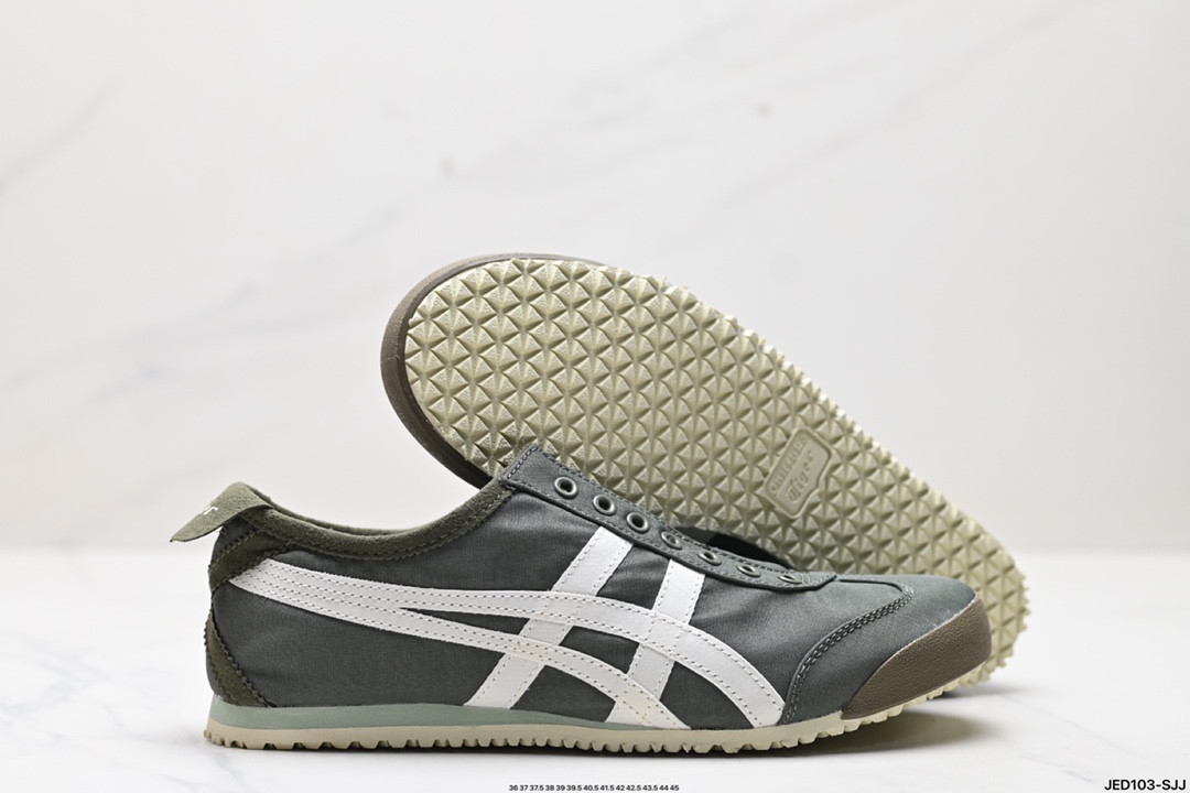 Onitsuka Tiger鬼冢虎 Mexico 66 Slip-on 一脚蹬低帮夏季透气运动休闲鞋 11833603-301