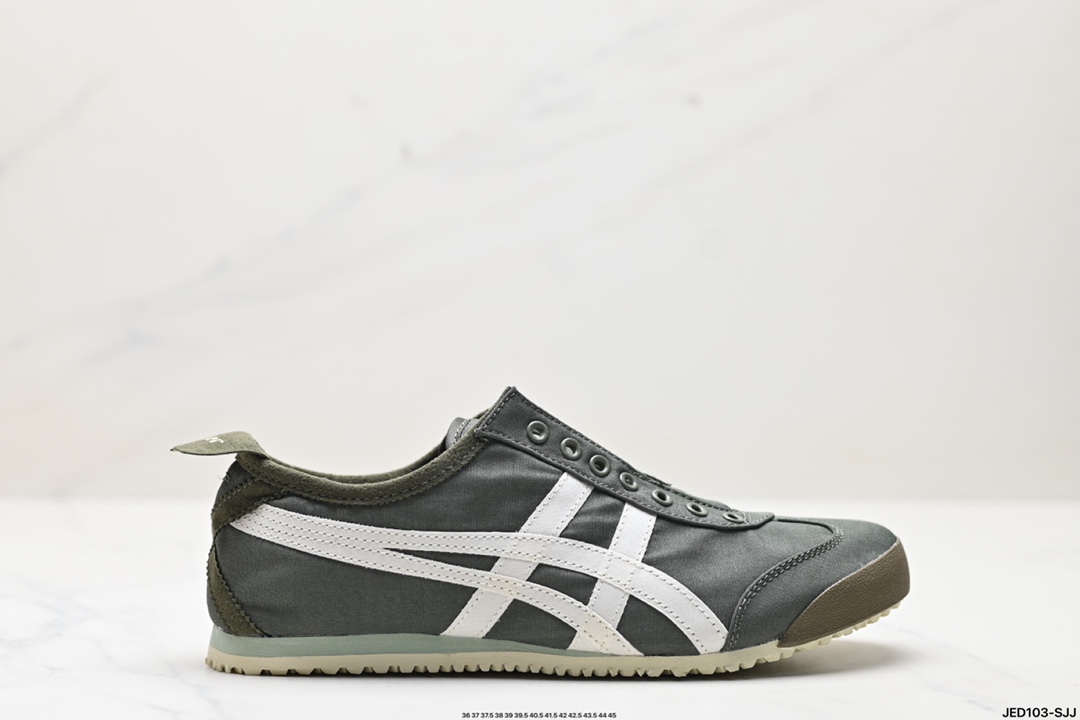 Onitsuka Tiger鬼冢虎 Mexico 66 Slip-on 一脚蹬低帮夏季透气运动休闲鞋 11833603-301