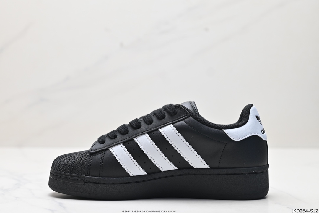 Adidas Originals Superstar XLG 贝壳头系列低帮厚底松糕经典百搭休闲运动板鞋 IG9777