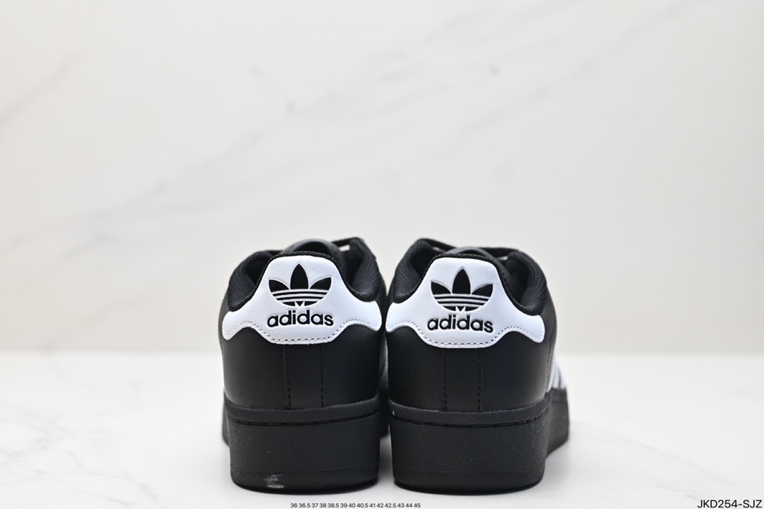 Adidas Originals Superstar XLG 贝壳头系列低帮厚底松糕经典百搭休闲运动板鞋 IG9777