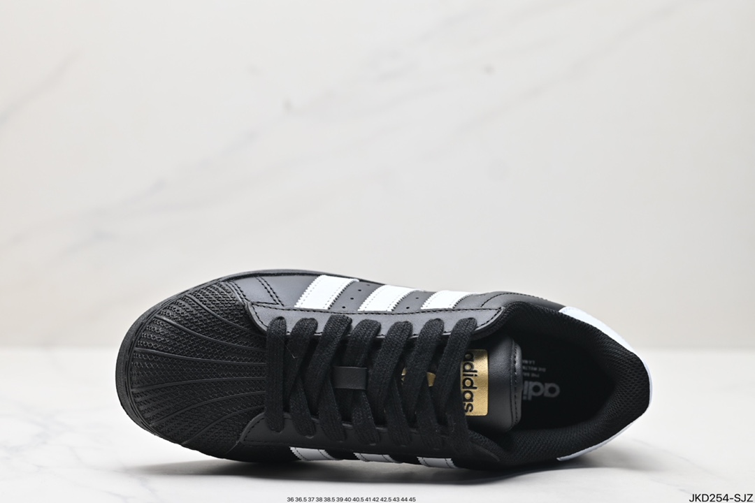 Adidas Originals Superstar XLG 贝壳头系列低帮厚底松糕经典百搭休闲运动板鞋 IG9777