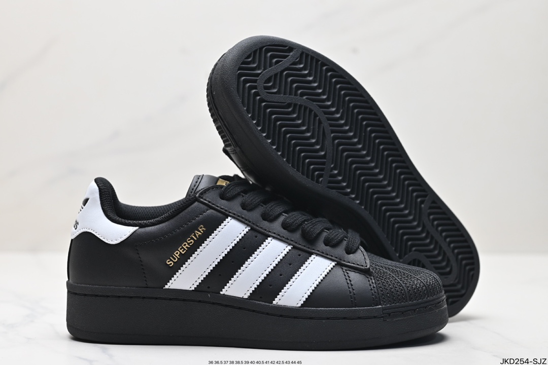 Adidas Originals Superstar XLG 贝壳头系列低帮厚底松糕经典百搭休闲运动板鞋 IG9777