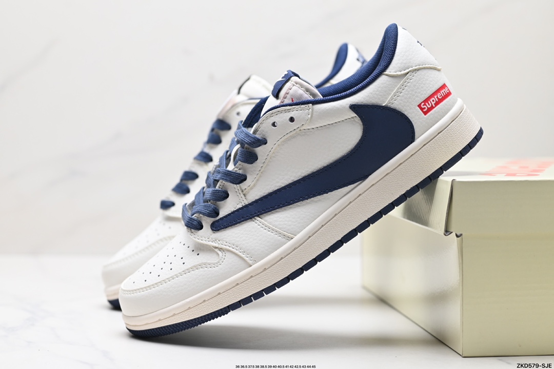 Travis Scott x Fragment Design x Jordan Air Jordan 1 Low OG SP AJ1 乔1 联名低帮文化休闲板鞋 XZ1168-001