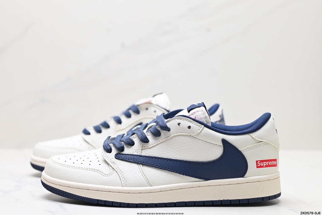 Travis Scott x Fragment Design x Jordan Air Jordan 1 Low OG SP AJ1 乔1 联名低帮文化休闲板鞋 XZ1168-001