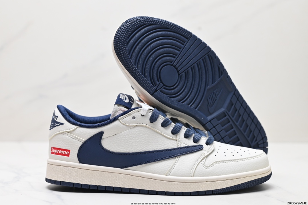 Travis Scott x Fragment Design x Jordan Air Jordan 1 Low OG SP AJ1 乔1 联名低帮文化休闲板鞋 XZ1168-001