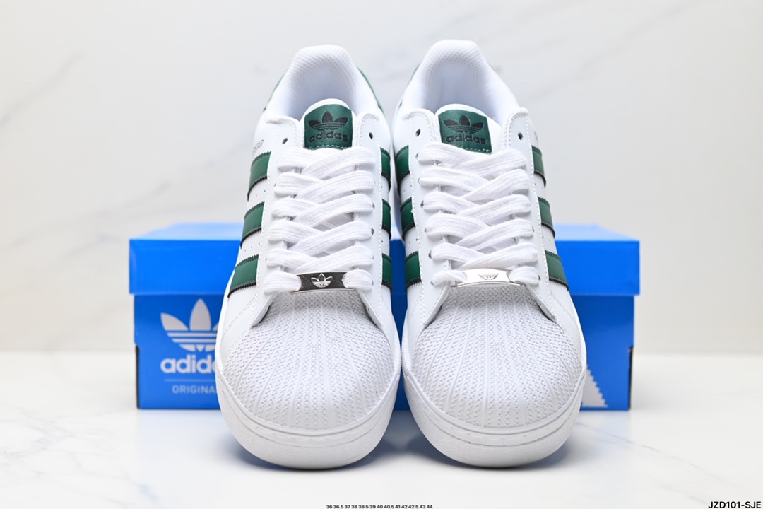 Adidas Originals Superstar XLG 贝壳头系列低帮厚底松糕经典百搭休闲运动板鞋 IG9777