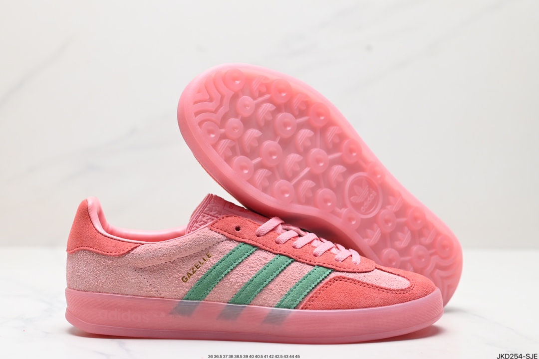 adidas Originals Gazelle INdoor 三叶草休闲防滑耐磨低帮板鞋 IG6782