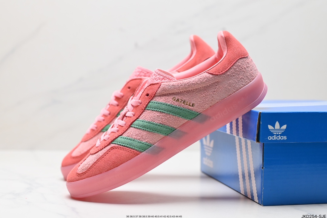 adidas Originals Gazelle INdoor 三叶草休闲防滑耐磨低帮板鞋 IG6782