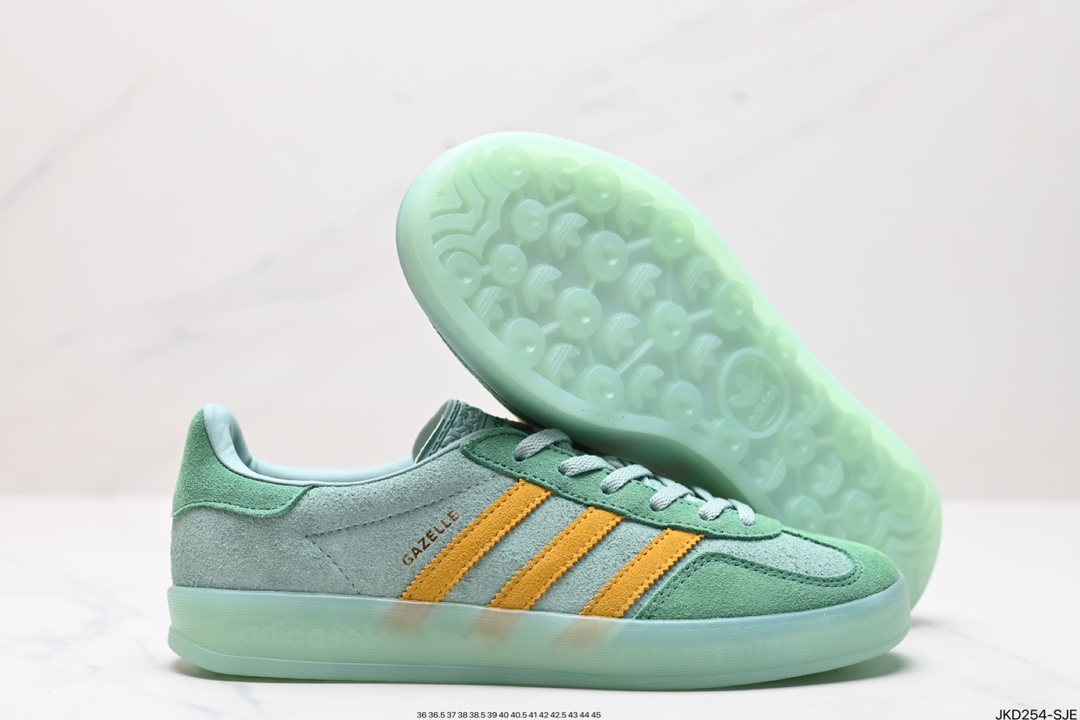 adidas Originals Gazelle INdoor 三叶草休闲防滑耐磨低帮板鞋 IG6782