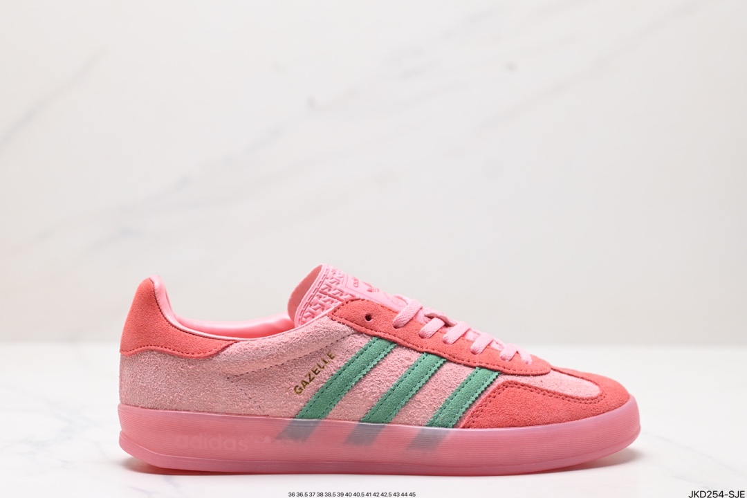 adidas Originals Gazelle INdoor 三叶草休闲防滑耐磨低帮板鞋 IG6782