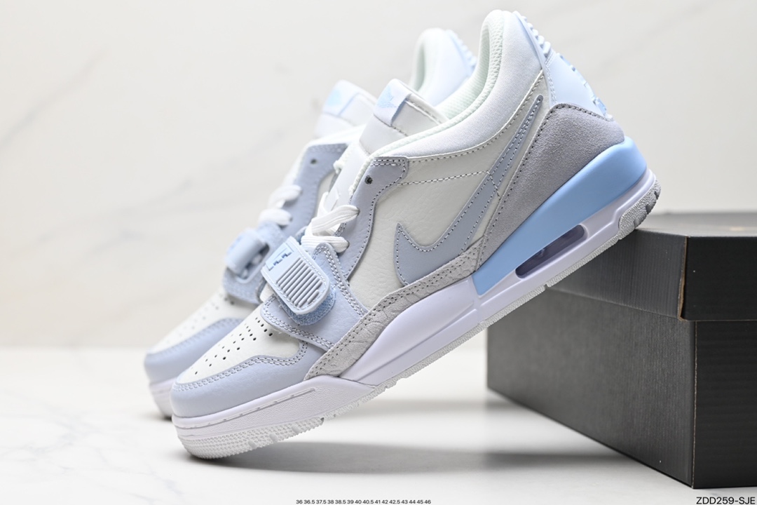 耐克Nike Air Jordan Legacy 312 Low”White/Grey Fog/Blue/Red“乔丹最强三合一混合版本低帮文化休闲运动篮球鞋 CD7069-131