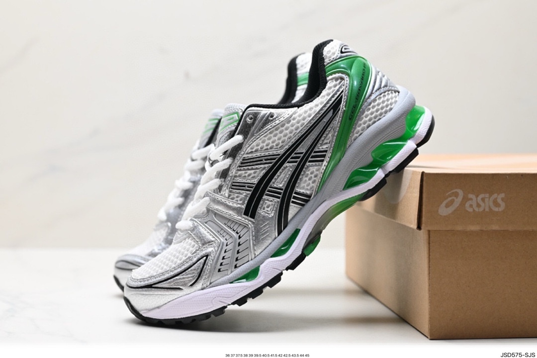 Asics Gel-Kayano 14 版本 银灰绿 亚瑟士运动休闲透气专业跑鞋 1201A019-001