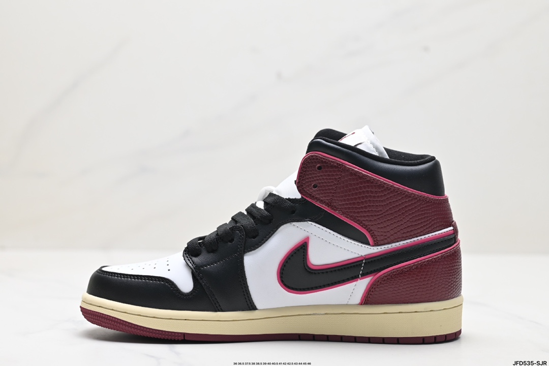 NIKE Air Jordan 1 Retro Mid AJ1乔丹一代中帮经典复古文化休闲运动篮球鞋 FQ7818-101