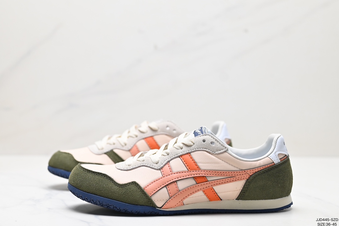 Onitsuka Tiger鬼塚虎 Serrano 尼龙 复古运动 防滑耐磨平衡轻便 低帮生活休闲鞋 1183B400-705