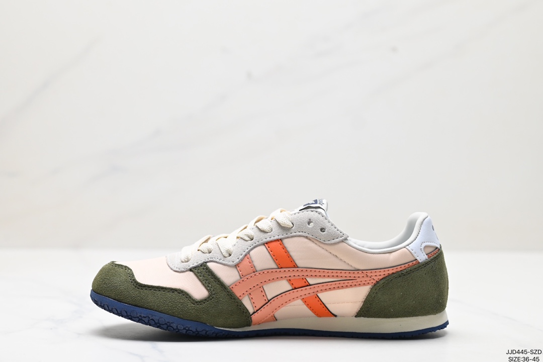 Onitsuka Tiger鬼塚虎 Serrano 尼龙 复古运动 防滑耐磨平衡轻便 低帮生活休闲鞋 1183B400-705