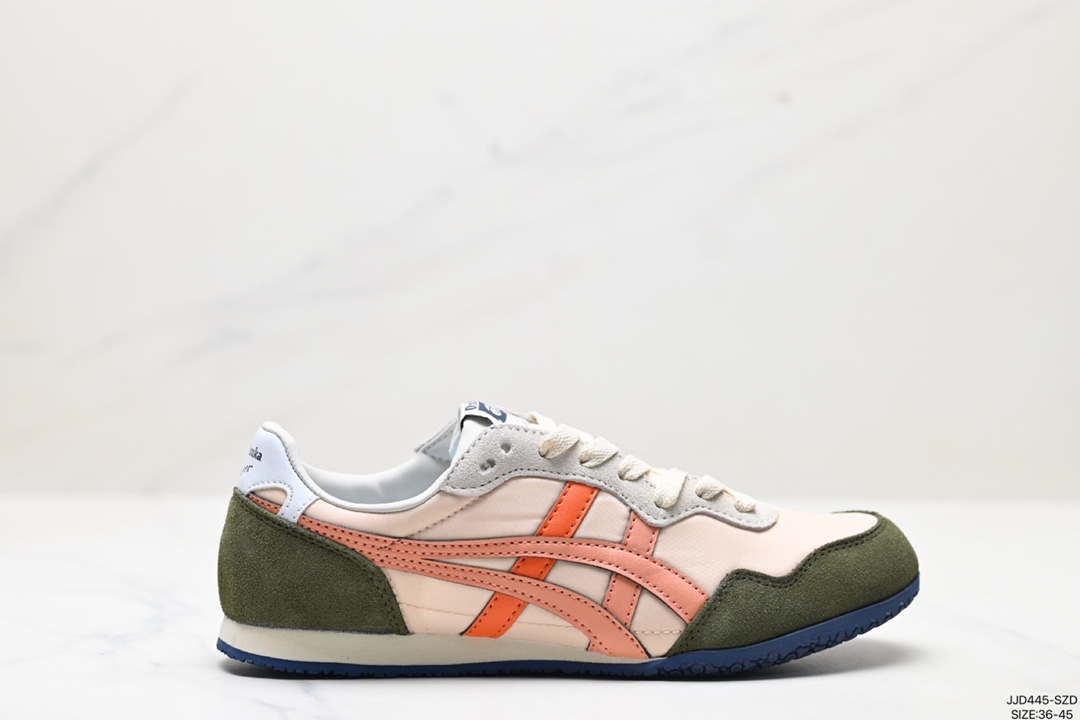 Onitsuka Tiger鬼塚虎 Serrano 尼龙 复古运动 防滑耐磨平衡轻便 低帮生活休闲鞋 1183B400-705