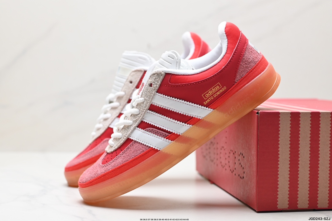 adidas Originals Bad Bunny Gazelle INdoor 三叶草休闲防滑耐磨低帮板鞋 IF9734