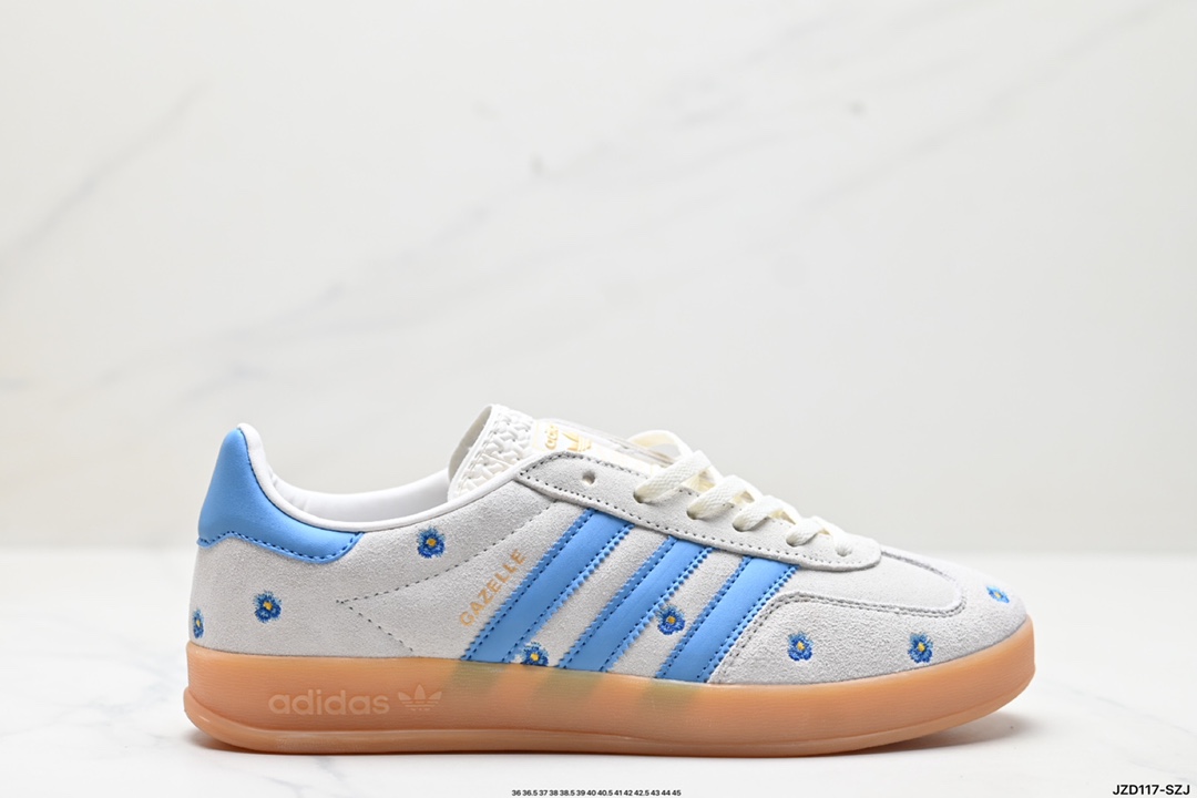 adidas Originals Gazelle INdoor 三叶草休闲防滑耐磨低帮板鞋 IF4491