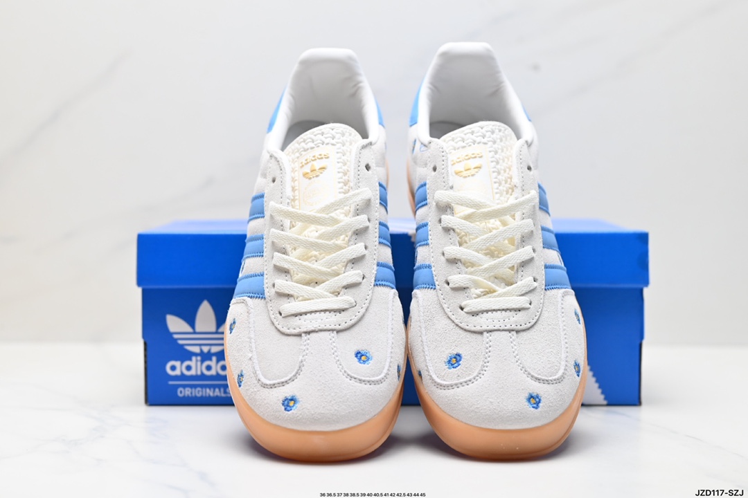 adidas Originals Gazelle INdoor 三叶草休闲防滑耐磨低帮板鞋 IF4491