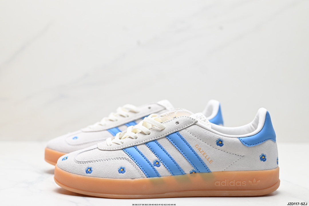 adidas Originals Gazelle INdoor 三叶草休闲防滑耐磨低帮板鞋 IF4491