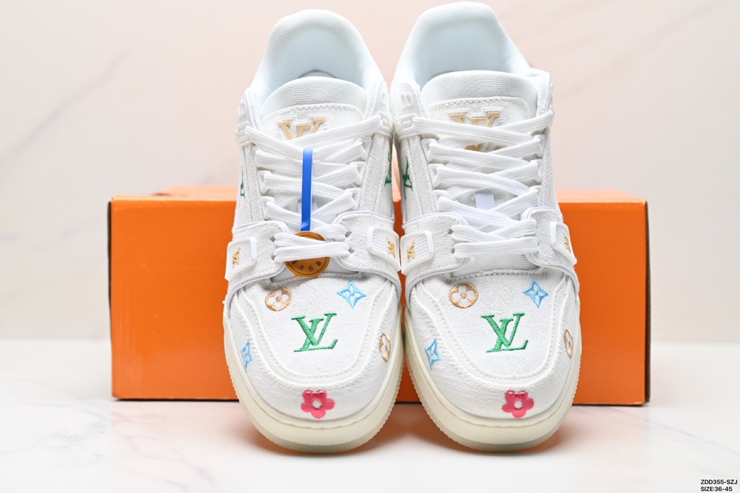 全新LV路易威登Louis Vuitton Trainer Sneaker Low休闲运动文化百搭板鞋