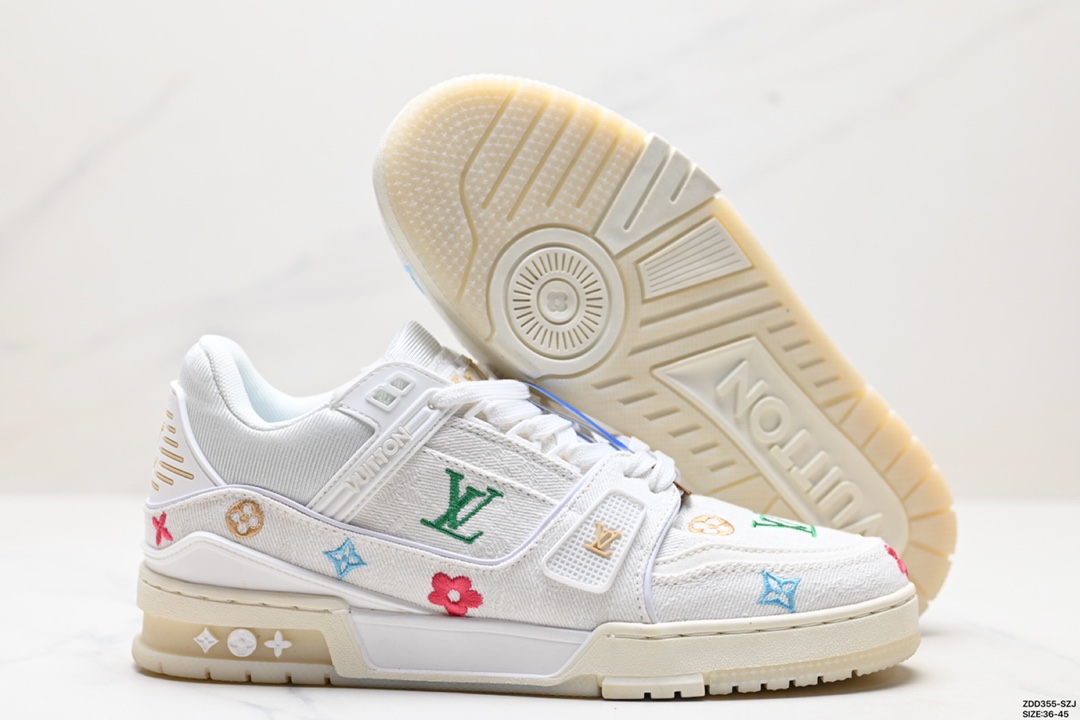 全新LV路易威登Louis Vuitton Trainer Sneaker Low休闲运动文化百搭板鞋