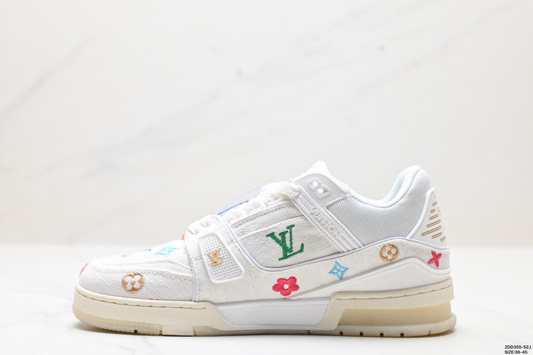 全新LV路易威登Louis Vuitton Trainer Sneaker Low休闲运动文化百搭板鞋