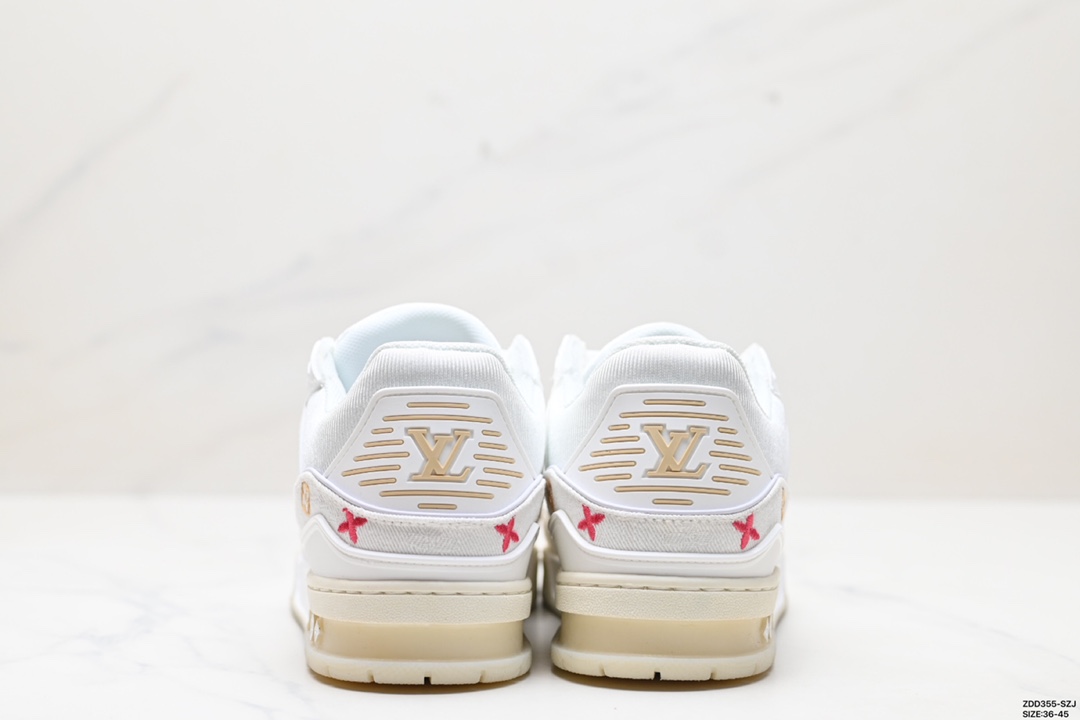 全新LV路易威登Louis Vuitton Trainer Sneaker Low休闲运动文化百搭板鞋