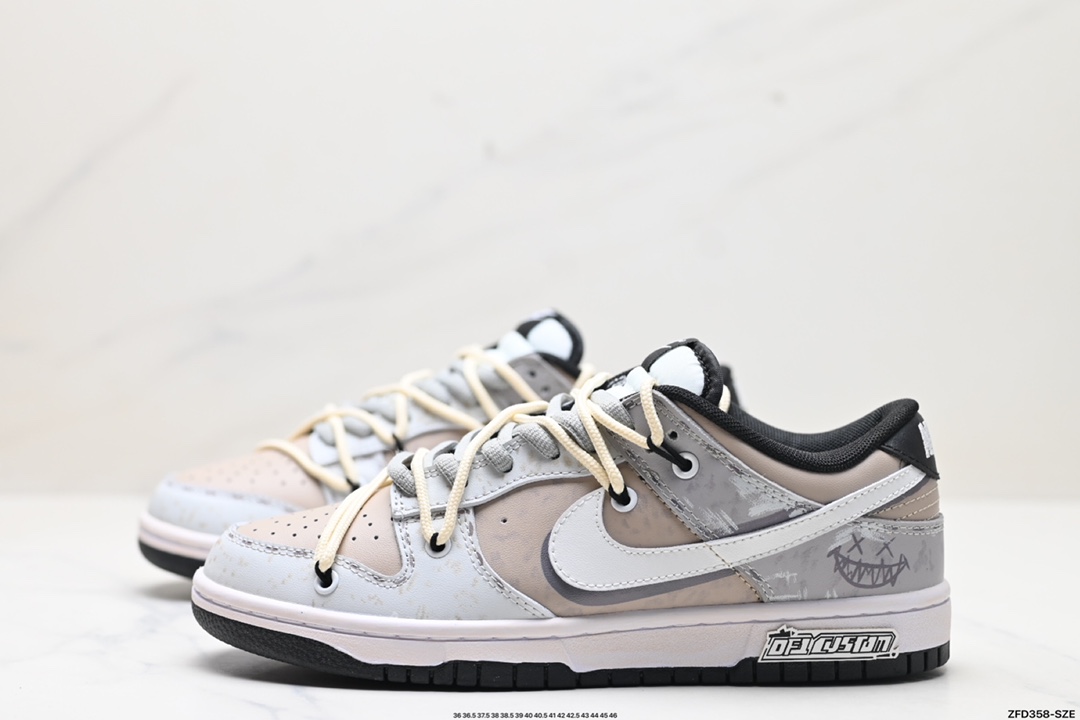 NK Dunk Low Retro “DIY高端定制” 低帮休闲运动板鞋 DD1391-100