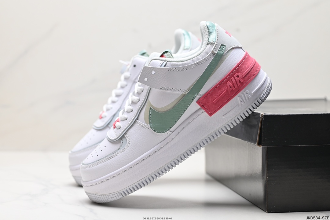 耐克NIKE WMNS Air Force 1 Shadow全新少女系解构主义设计百搭板鞋 DC2542-001