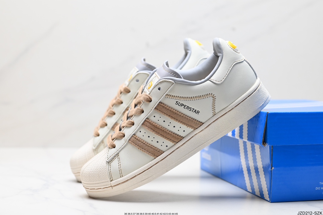 阿迪达斯Adidas三叶草 Originals Superstar 贝壳头系列低帮经典百搭休闲运动板鞋 IF1779