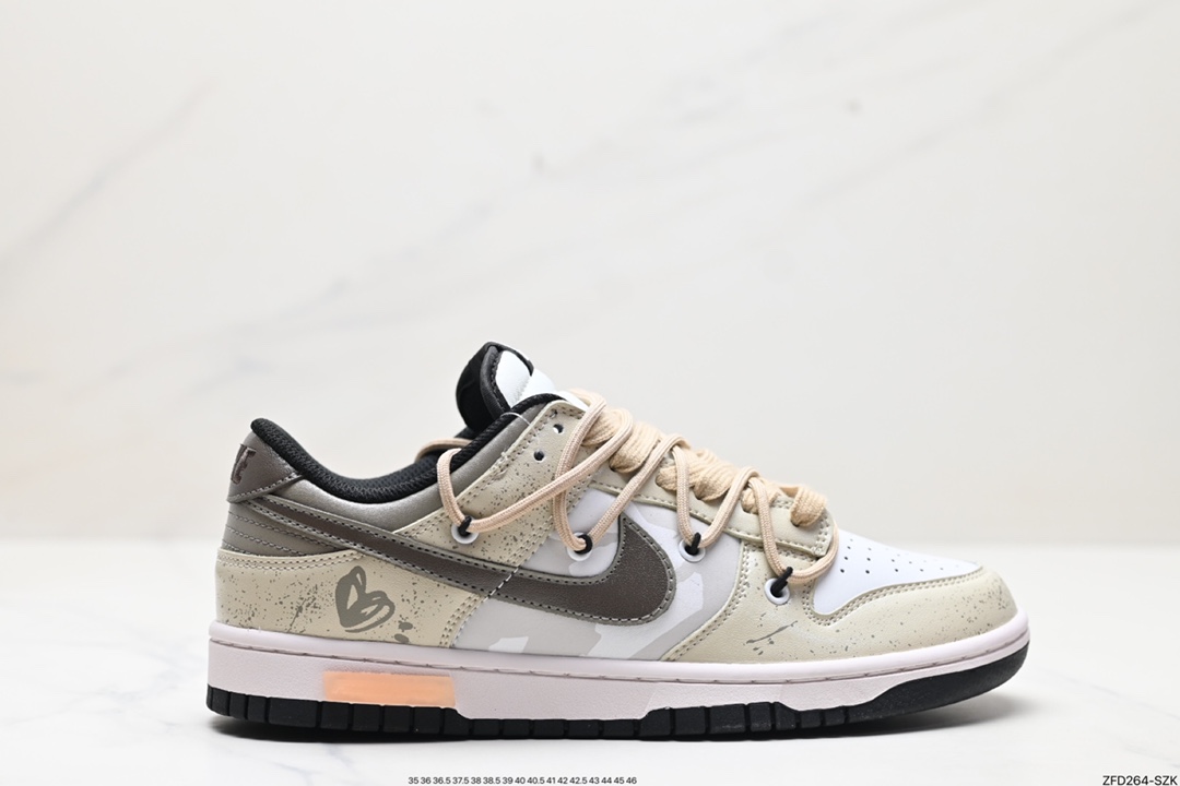 NK Dunk Low Retro “DIY高端定制” 低帮休闲运动板鞋 CW1590-100