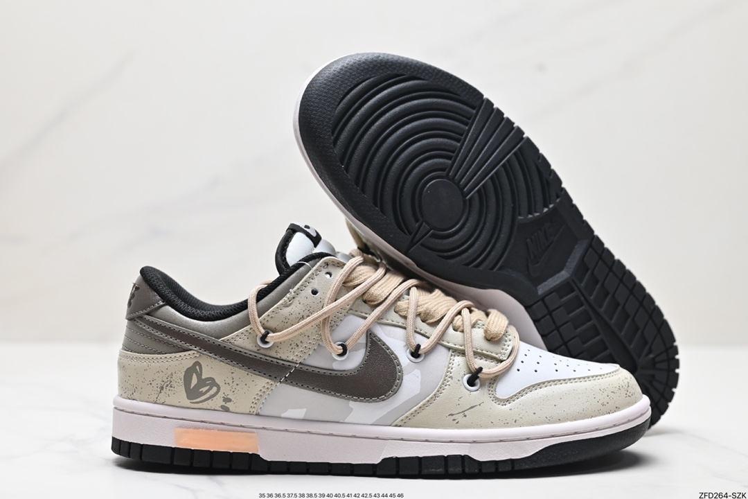 NK Dunk Low Retro “DIY高端定制” 低帮休闲运动板鞋 CW1590-100