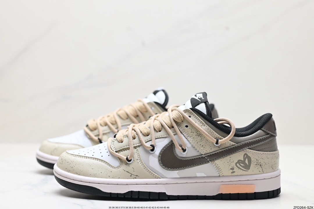 NK Dunk Low Retro “DIY高端定制” 低帮休闲运动板鞋 CW1590-100