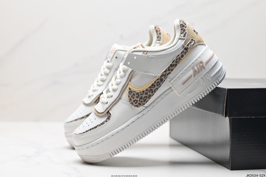 耐克NIKE WMNS Air Force 1 Shadow全新少女系解构主义设计马卡龙空军一号百搭板鞋 CI0919-115