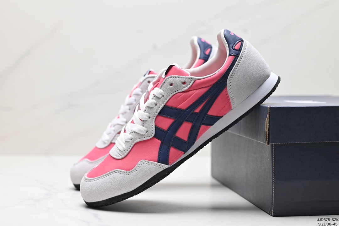 Onitsuka Tiger鬼塚虎 Serrano 尼龙 复古运动 防滑耐磨平衡轻便 低帮生活休闲鞋 11833400-252