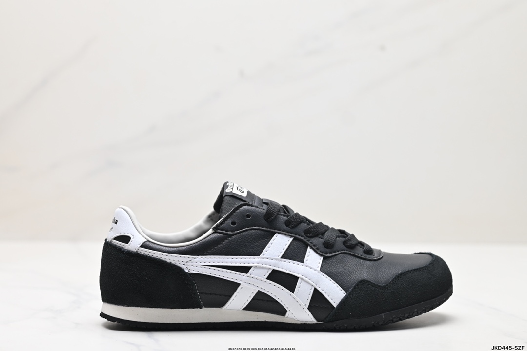 Onitsuka Tiger鬼塚虎 Serrano 尼龙 复古运动 防滑耐磨平衡轻便 低帮生活休闲鞋 1183C197-001