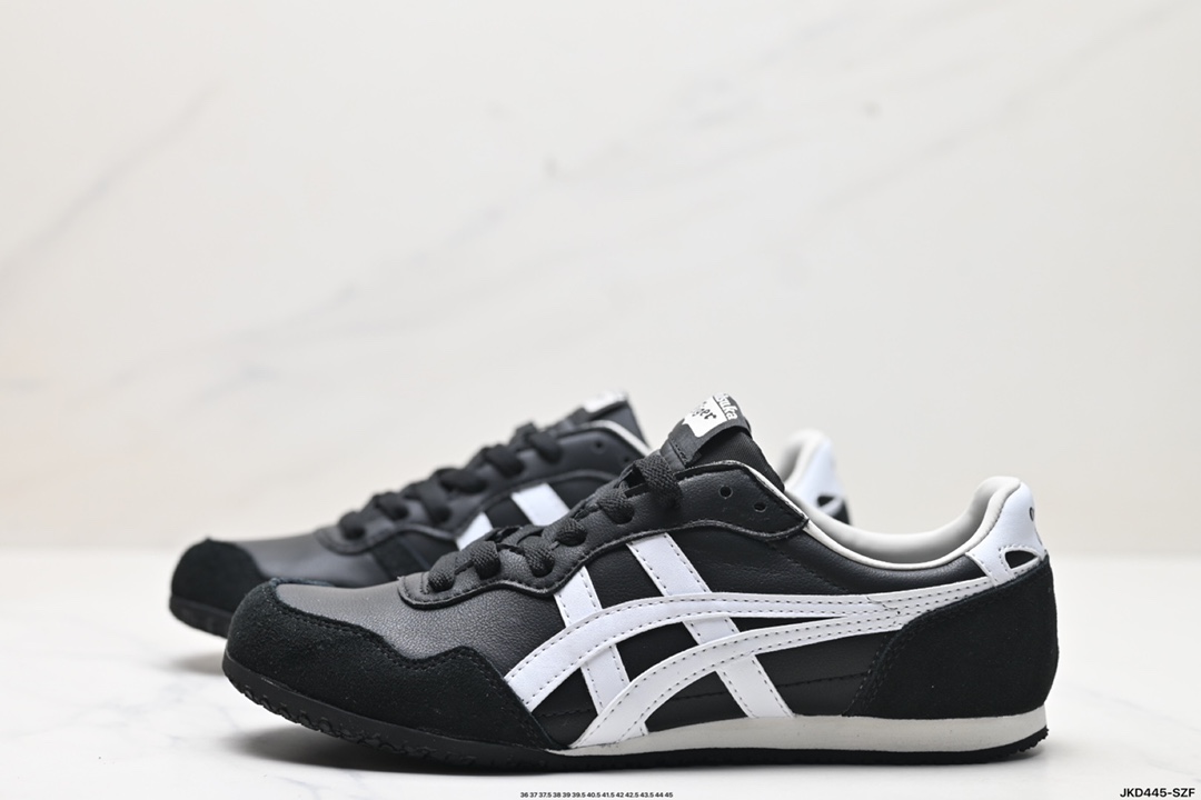 Onitsuka Tiger鬼塚虎 Serrano 尼龙 复古运动 防滑耐磨平衡轻便 低帮生活休闲鞋 1183C197-001