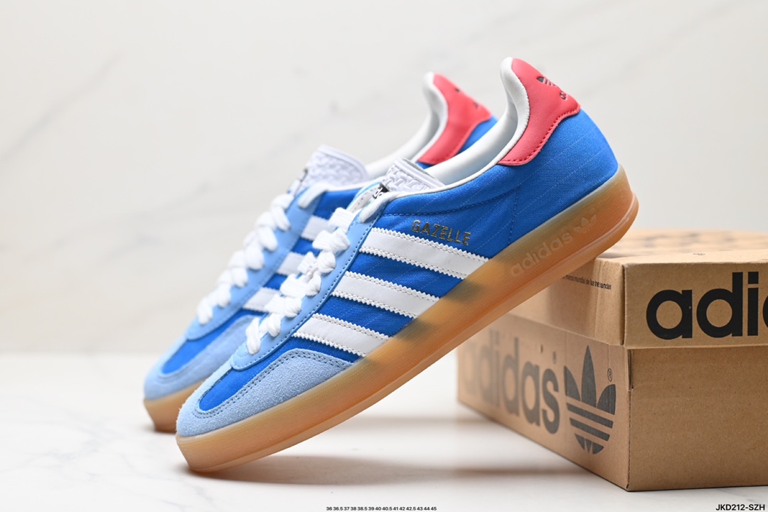 adidas Originals Gazelle INdoor 三叶草休闲防滑耐磨低帮板鞋 IH5483