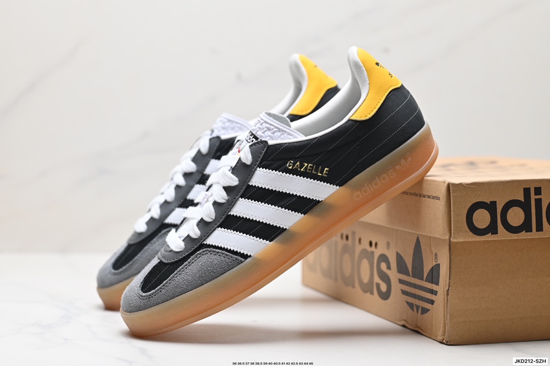 adidas Originals Gazelle INdoor 三叶草休闲防滑耐磨低帮板鞋 IH5483