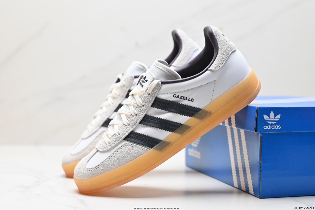 adidas Originals Gazelle INdoor 三叶草休闲防滑耐磨低帮板鞋 IH5483