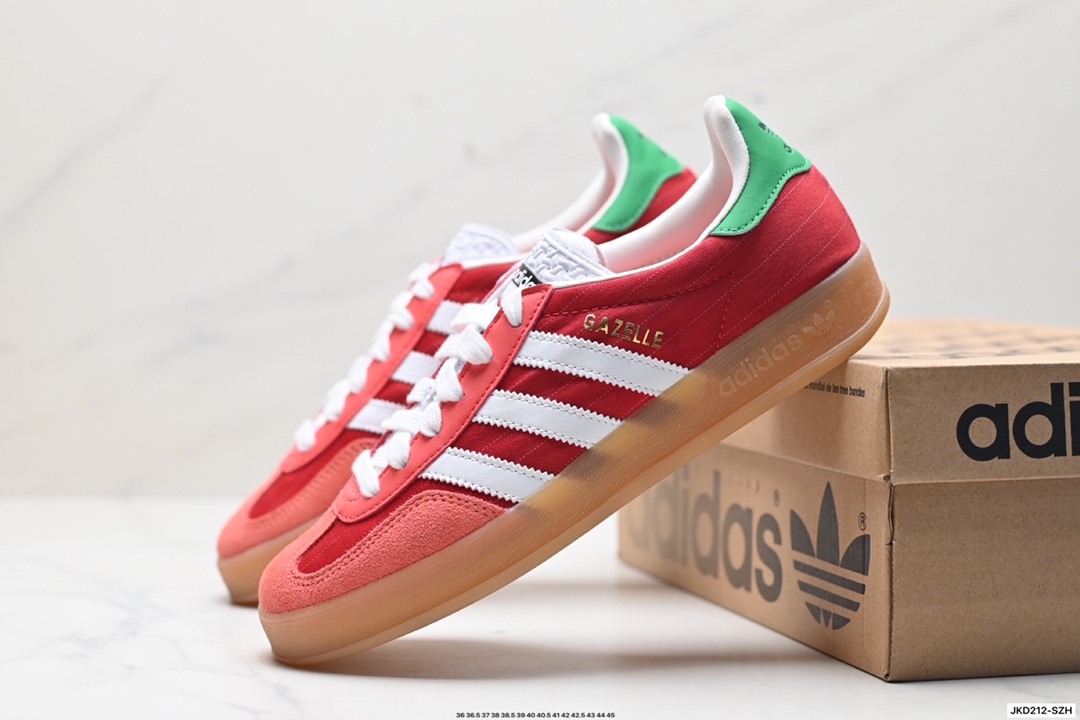 adidas Originals Gazelle INdoor 三叶草休闲防滑耐磨低帮板鞋 IH5483