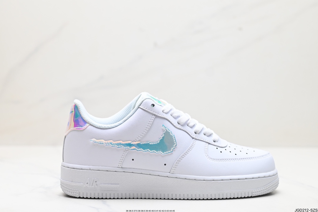 Nike Air Force 1’07 LV8 七彩镭射 空军一号低帮运动休闲板鞋 CV1699-100