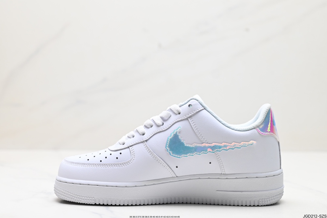 Nike Air Force 1’07 LV8 七彩镭射 空军一号低帮运动休闲板鞋 CV1699-100