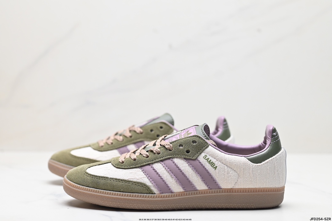 阿迪达斯三叶草Adidas Originals Samba OG 桑巴舞系列绅士德训足球风百搭低帮休闲运动板鞋 JP5695