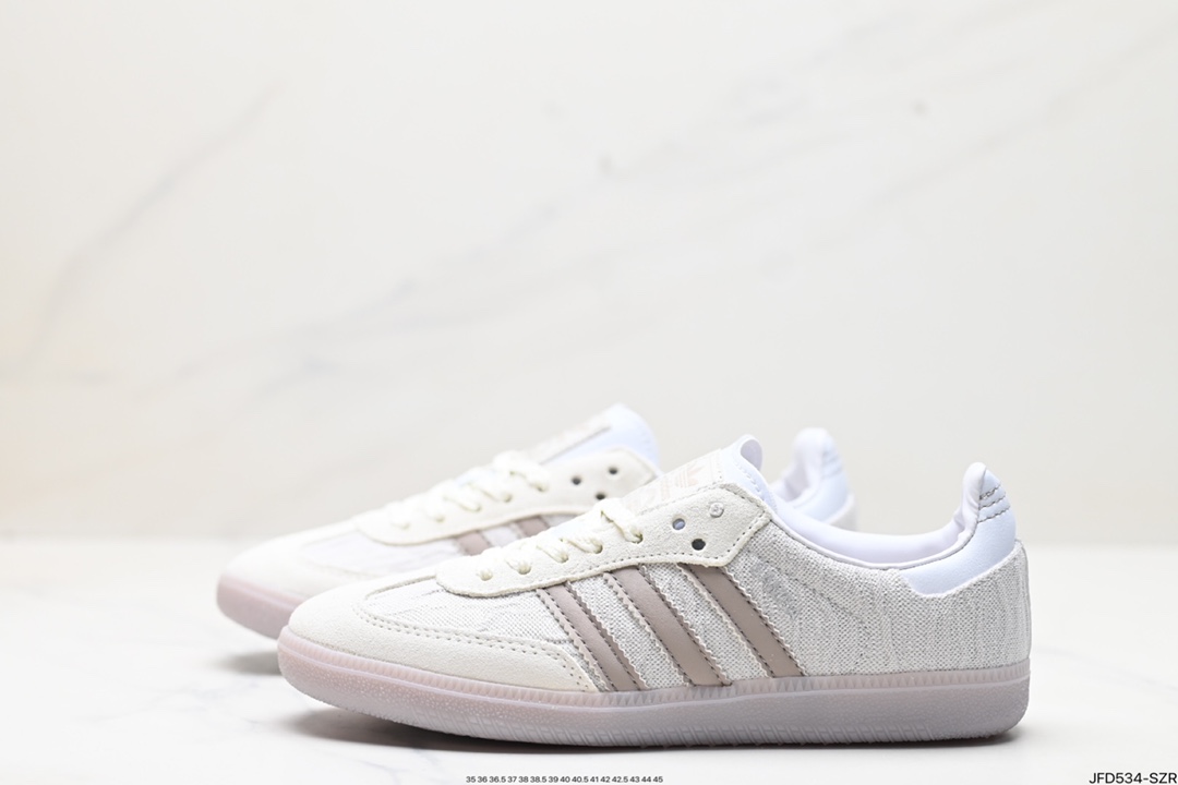 阿迪达斯三叶草Adidas Originals Samba OG 桑巴舞系列绅士德训足球风百搭低帮休闲运动板鞋 JP5694