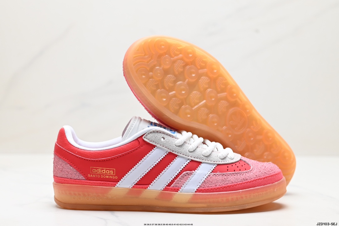 adidas Originals Bad Bunny Gazelle INdoor 三叶草休闲防滑耐磨低帮板鞋 IF9734