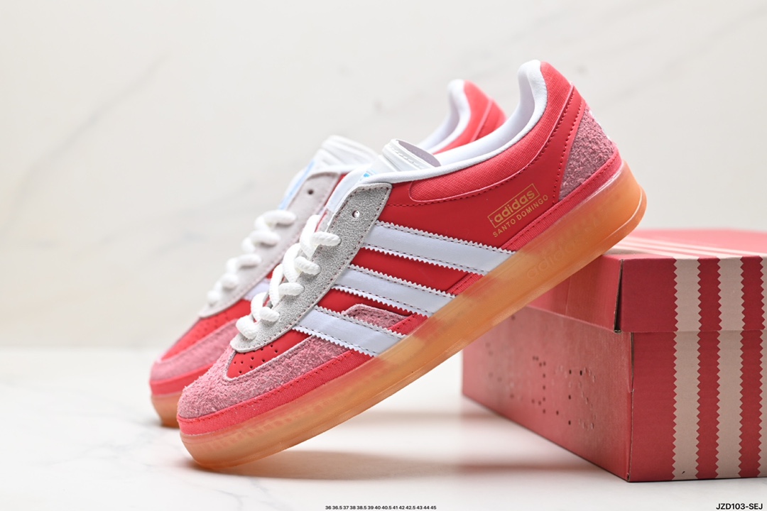 adidas Originals Bad Bunny Gazelle INdoor 三叶草休闲防滑耐磨低帮板鞋 IF9734