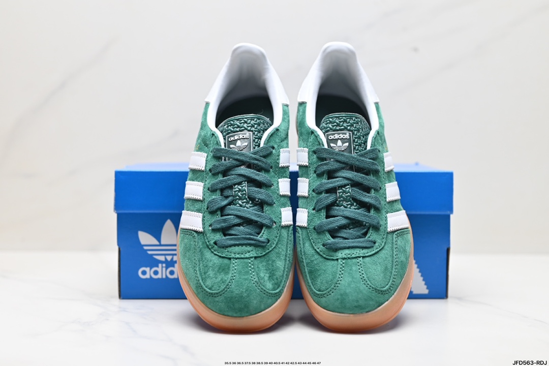 adidas Originals Gazelle INdoor 三叶草休闲防滑耐磨低帮板鞋 IG1596