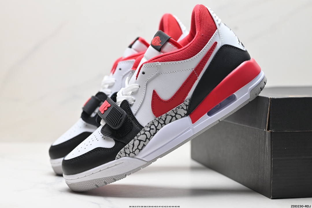 耐克Nike Air Jordan Legacy 312 Low”White/Grey Fog/Blue/Red“乔丹最强三合一混合版本低帮文化休闲运动篮球鞋 HF0747-151